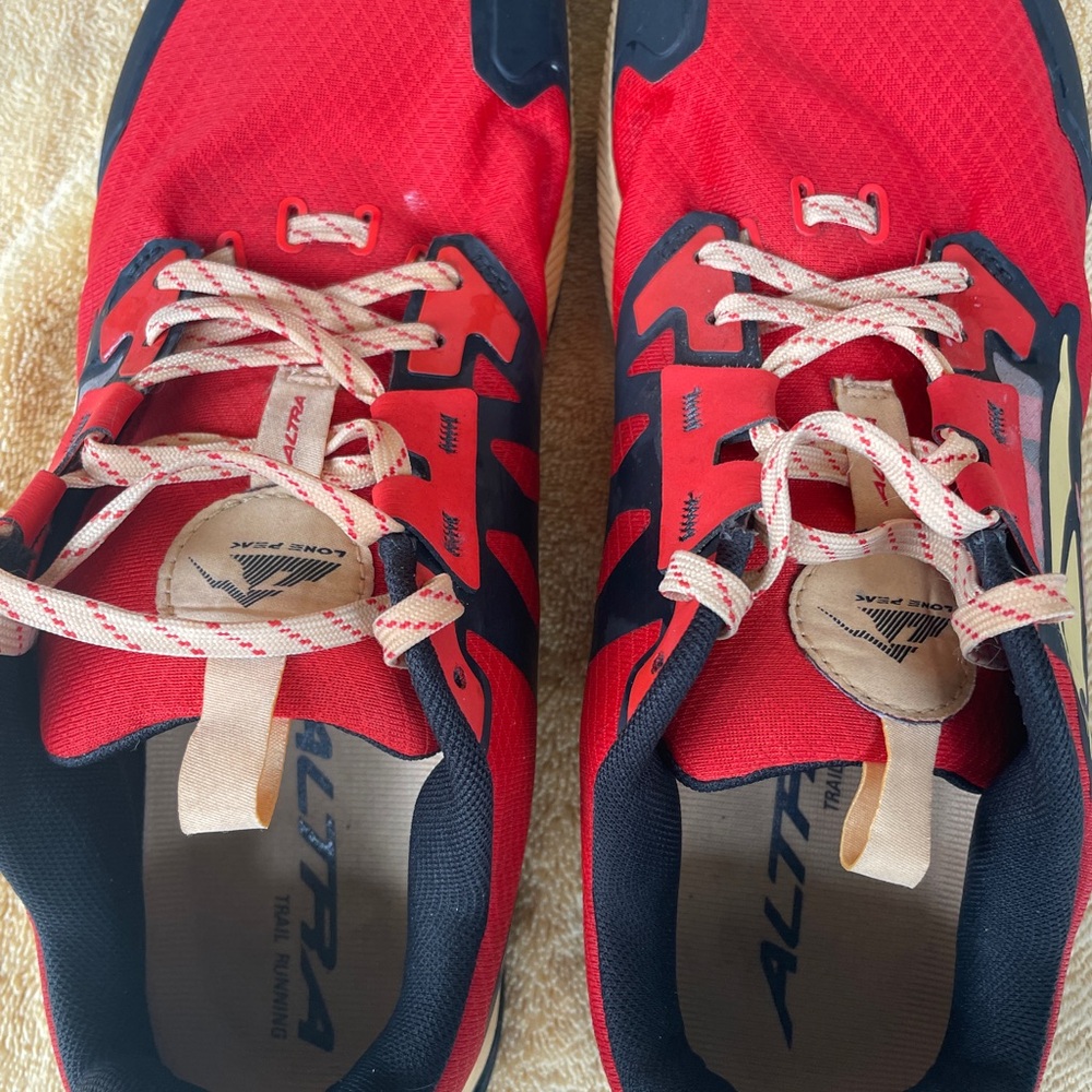 Altra Black and Red Athletic Shoes